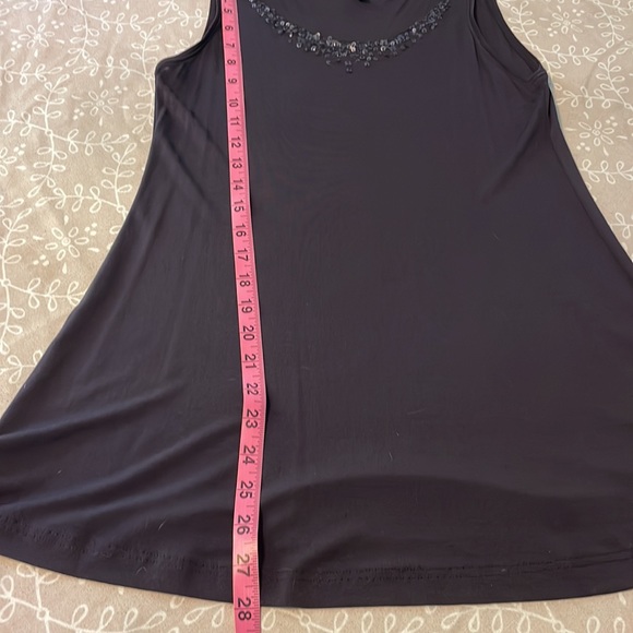 Eileen Fisher system twinset plum purple beaded cami with cardigan set XS - Picture 9 of 14